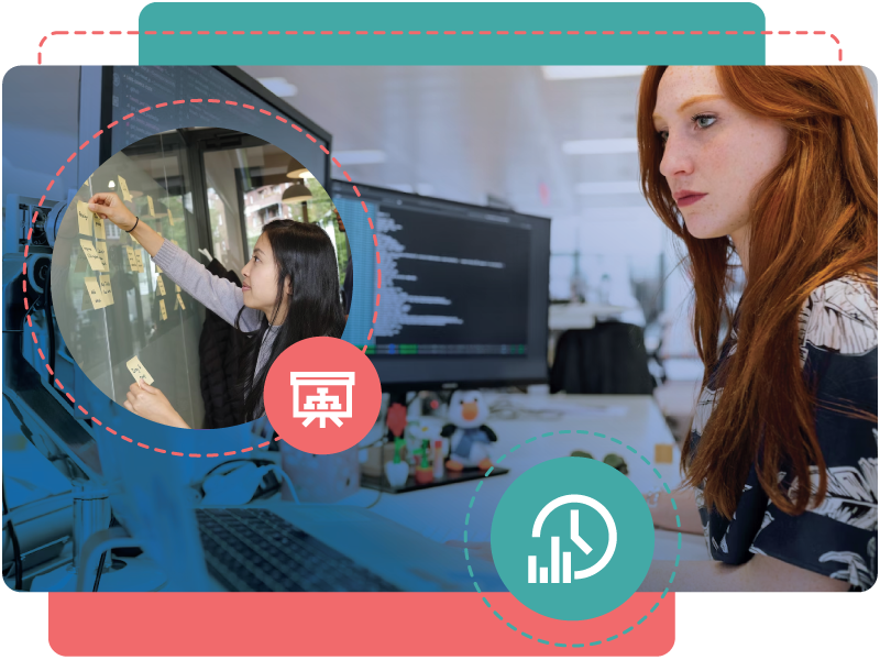 Woman on Computer